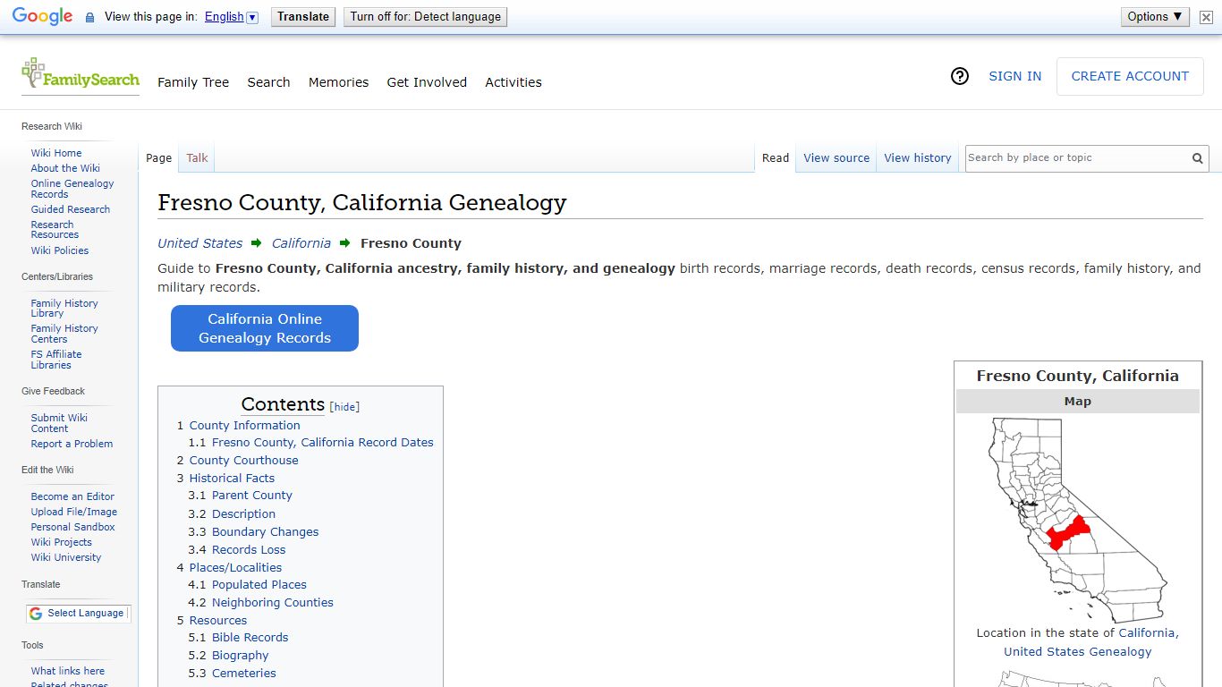 Fresno County, California Genealogy • FamilySearch